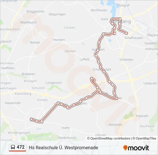 472 Bus Line Map