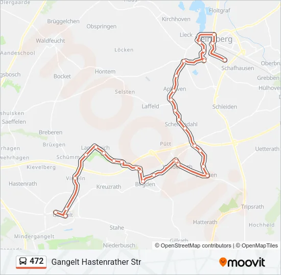 472 Bus Line Map