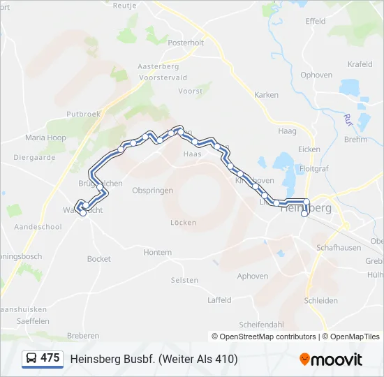 475 Bus Line Map