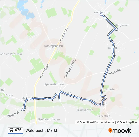 475 Bus Line Map