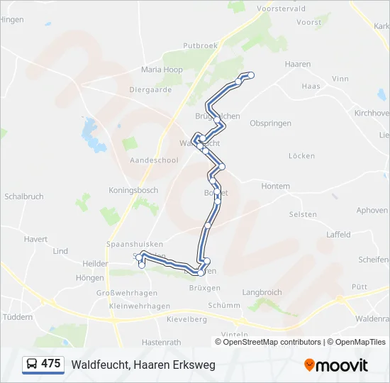 475 Bus Line Map