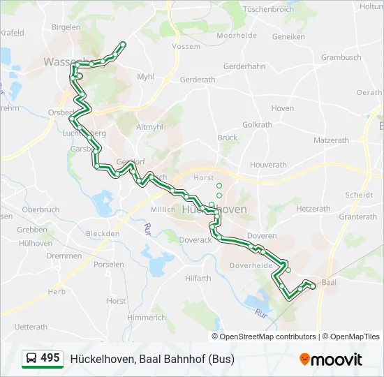 495 Bus Line Map