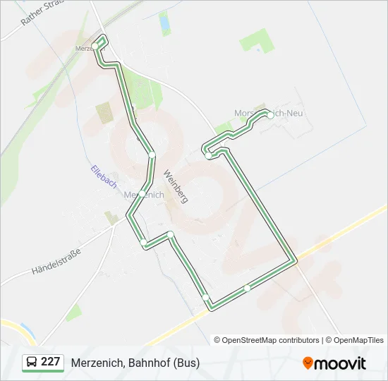 227 Bus Line Map
