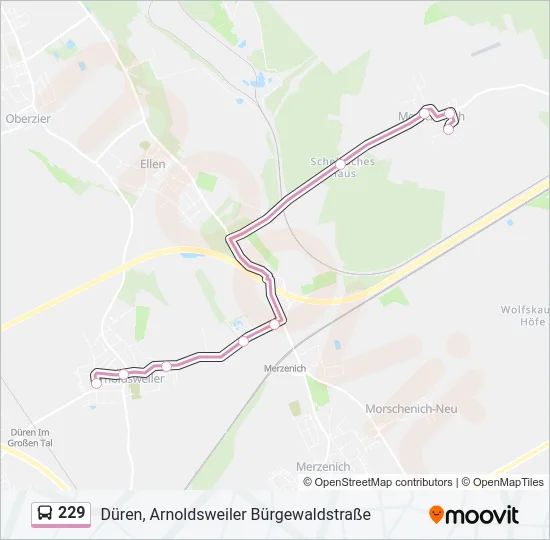 229 Bus Line Map