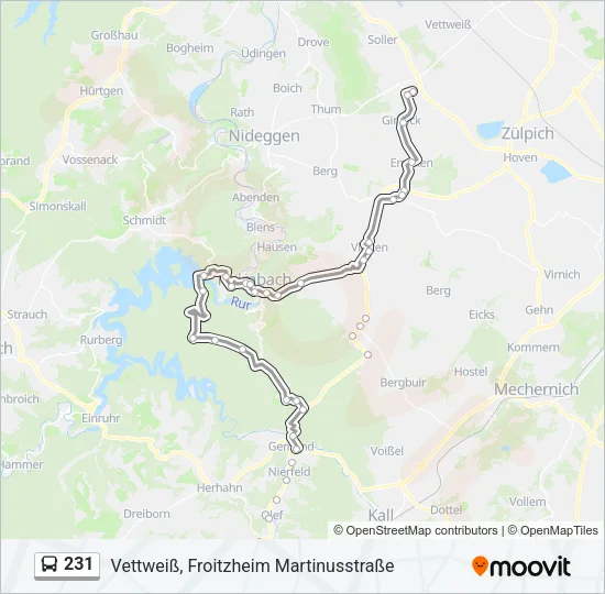 231 Bus Line Map
