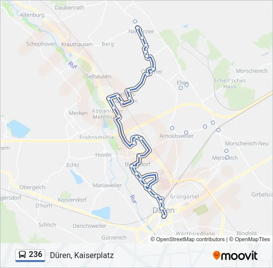 236 Bus Line Map