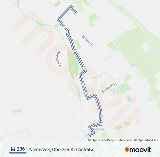 236 Bus Line Map