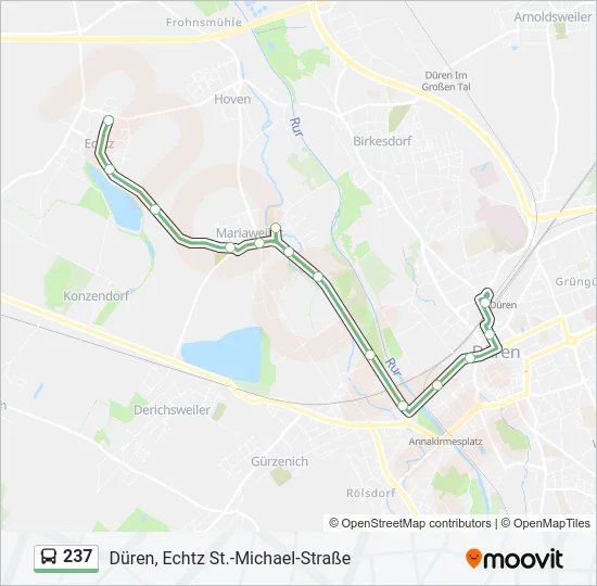 237 Bus Line Map