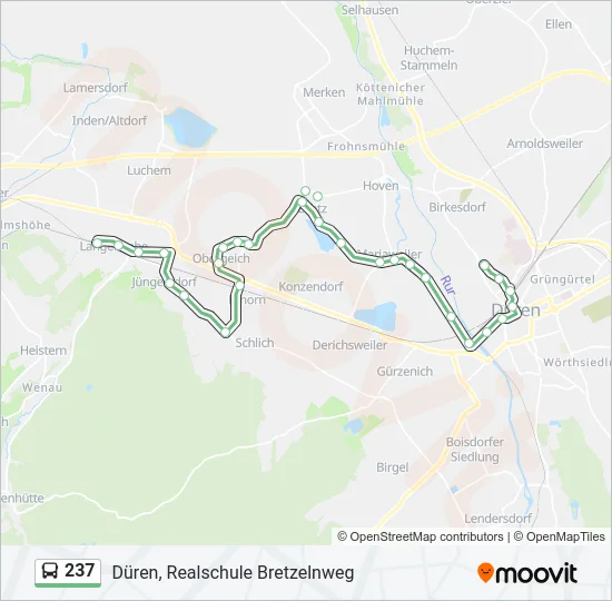 237 Bus Line Map
