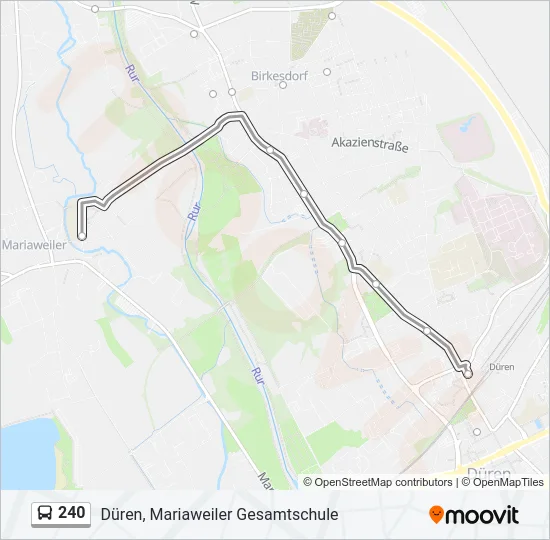 240 Bus Line Map