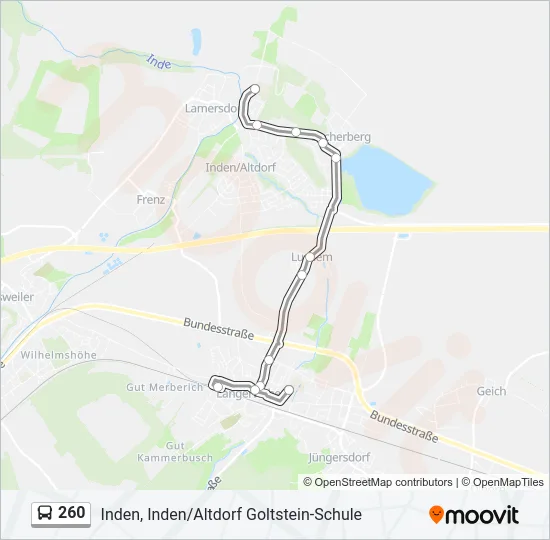 260 Bus Line Map