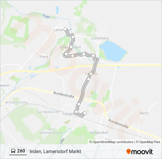 260 Bus Line Map