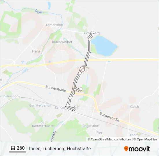 260 Bus Line Map