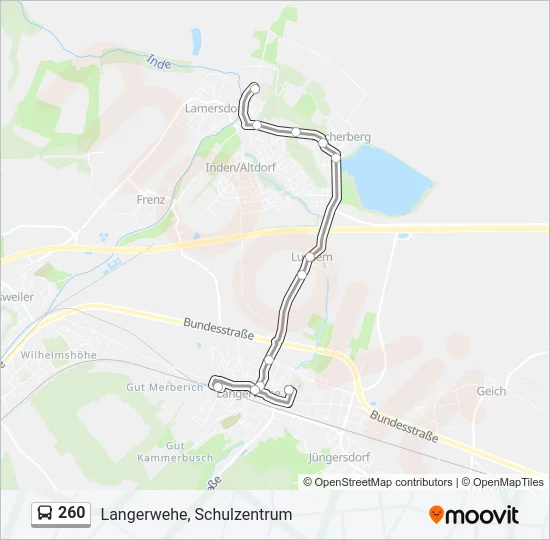 260 Bus Line Map