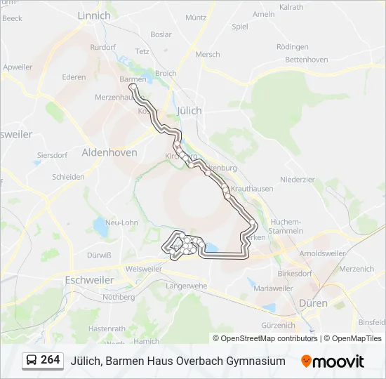 264 Bus Line Map