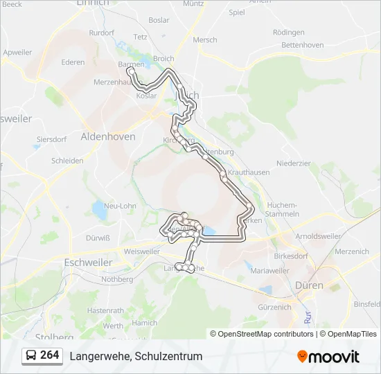 264 Bus Line Map