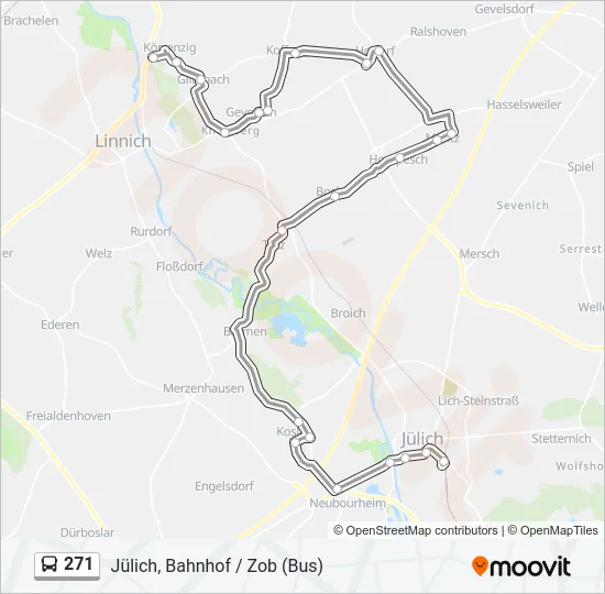 271 Bus Line Map