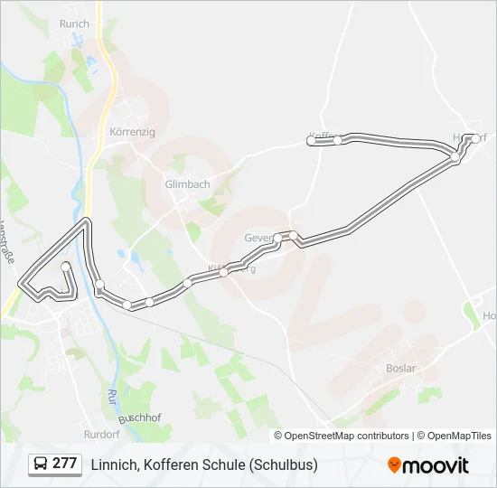 277 Bus Line Map