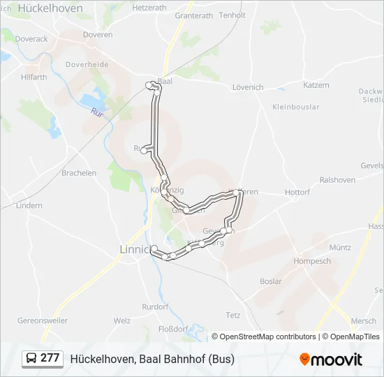 277 Bus Line Map