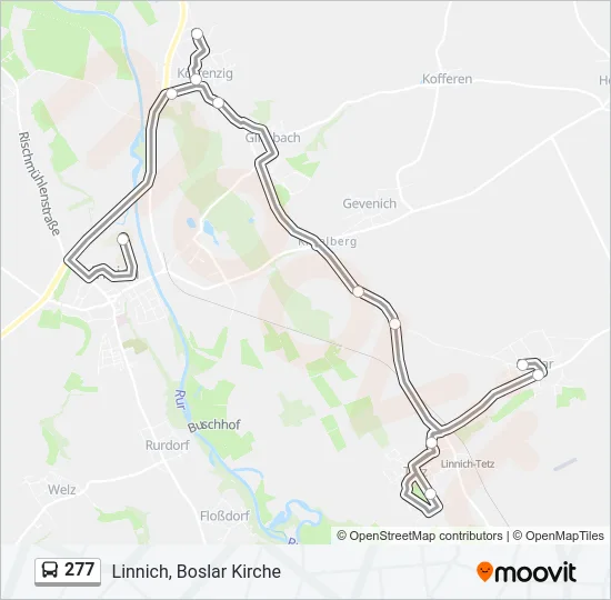 277 Bus Line Map
