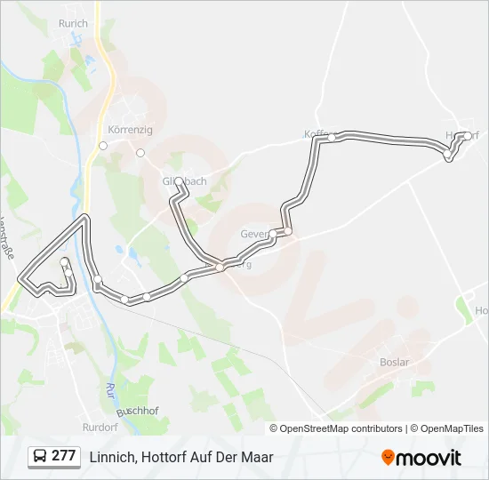 277 Bus Line Map
