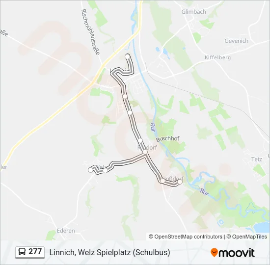277 Bus Line Map