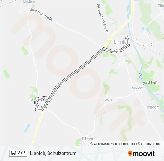 277 Bus Line Map