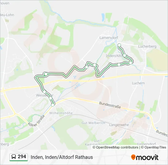 294 Bus Line Map