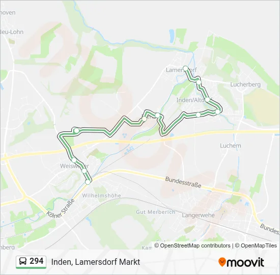 294 Bus Line Map