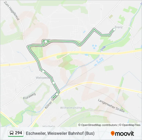 294 Bus Line Map
