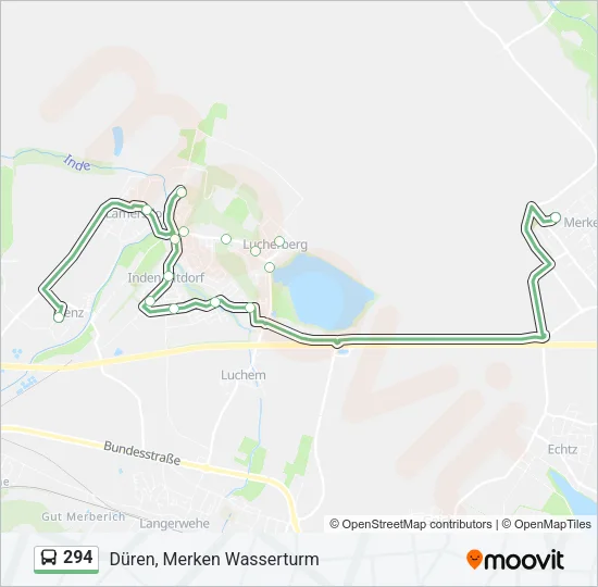 294 Bus Line Map