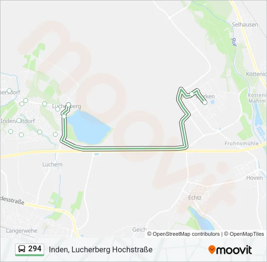 294 Bus Line Map