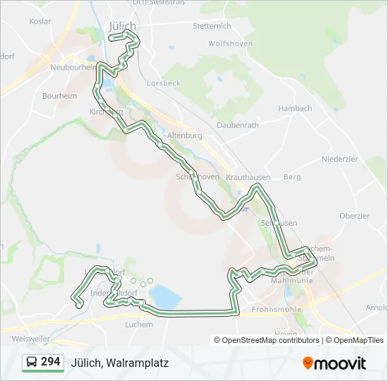 294 Bus Line Map