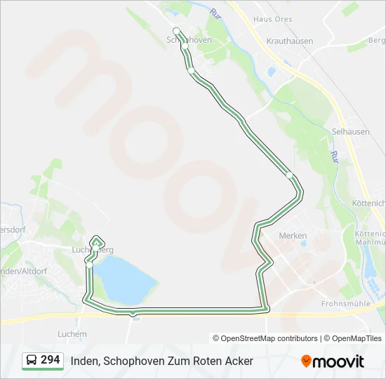 294 Bus Line Map