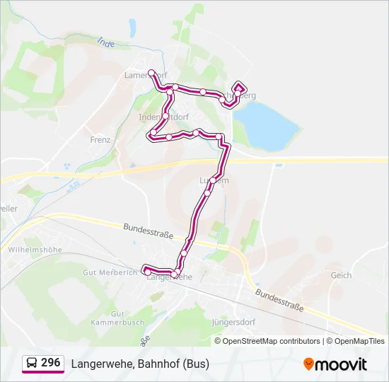 296 Bus Line Map