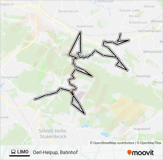 LIMO Bus Line Map