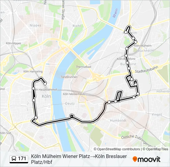 171 Bus Line Map