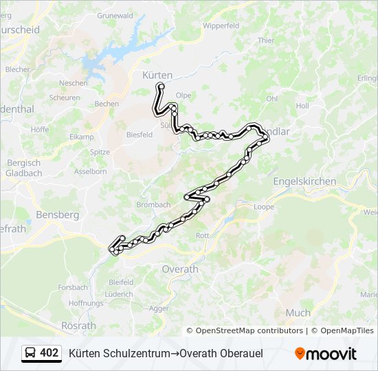 Bus Linie 402 Karte Bus Linie 402 Karte