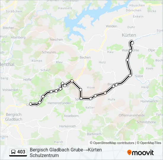 403 Bus Line Map