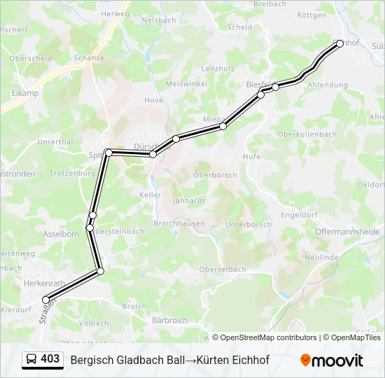 403 Bus Line Map
