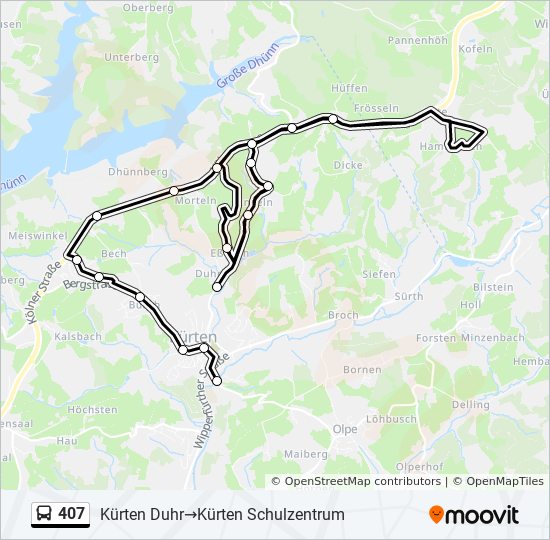 Bus Linie 407 Karte Bus Linie 407 Karte
