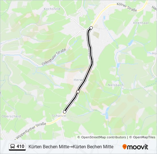 Bus Linie 410 Karte Bus Linie 410 Karte