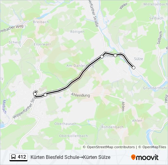 Bus Linie 412 Karte Bus Linie 412 Karte