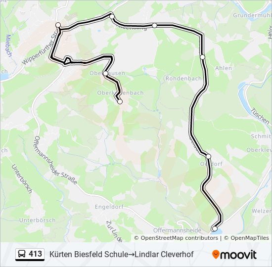 Bus Linie 413 Karte Bus Linie 413 Karte