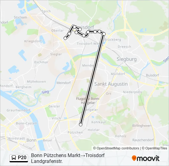 P20 Bus Line Map