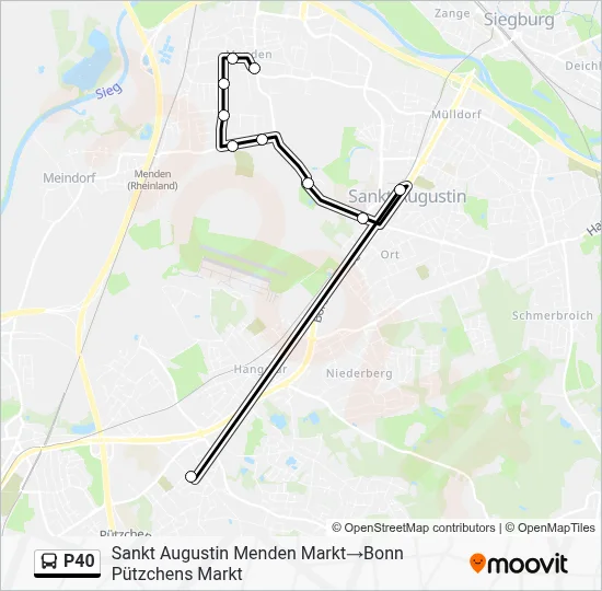 P40 Bus Line Map