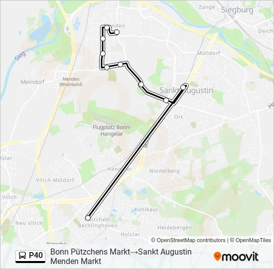 P40 Bus Line Map