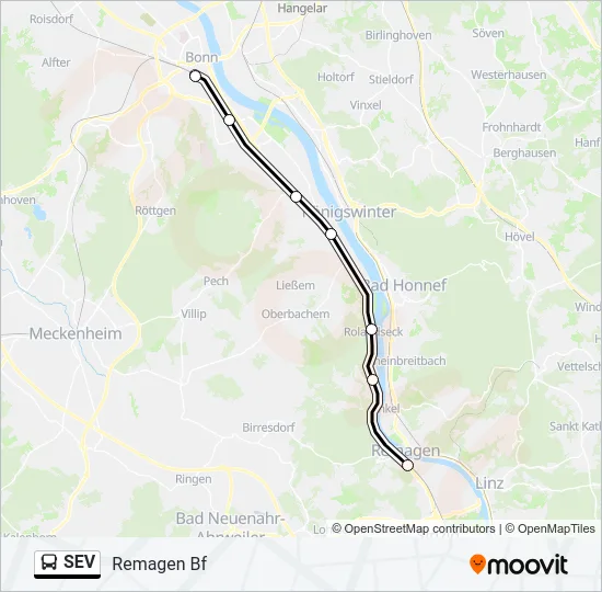 SEV  Line Map