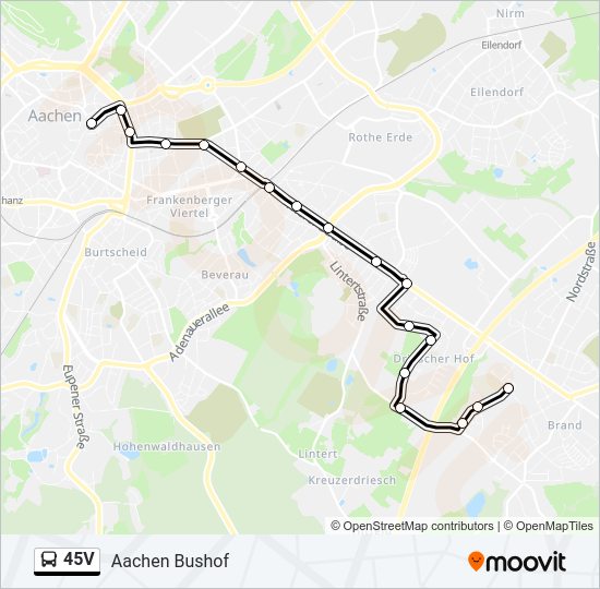 45V bus Line Map