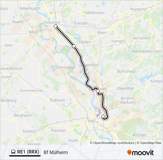 RE1 (RRX)  Line Map